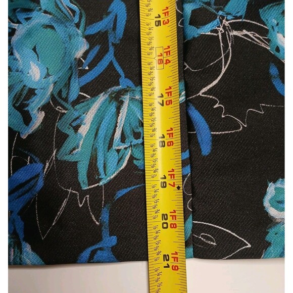 Sachin & Babi NOIR Sz 10 Sheila Floral Beaded Cocktail Dress Black Blue & Topaz - Picture 15 of 16